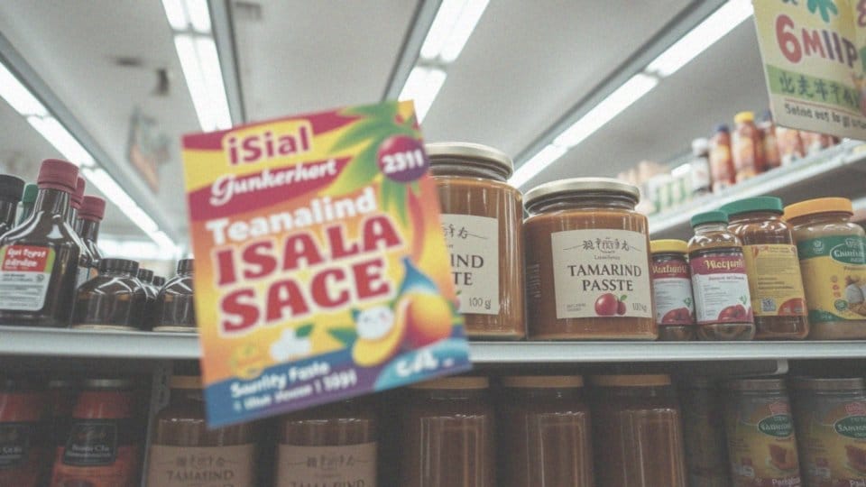 Jak pasta z tamaryndowca jest promowana w sklepach?