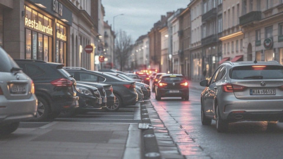 Jakie są niespodzianki związane z parkingiem w okolicy restauracji?